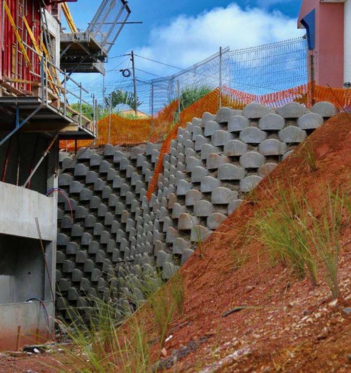 Green retaining walls internationally