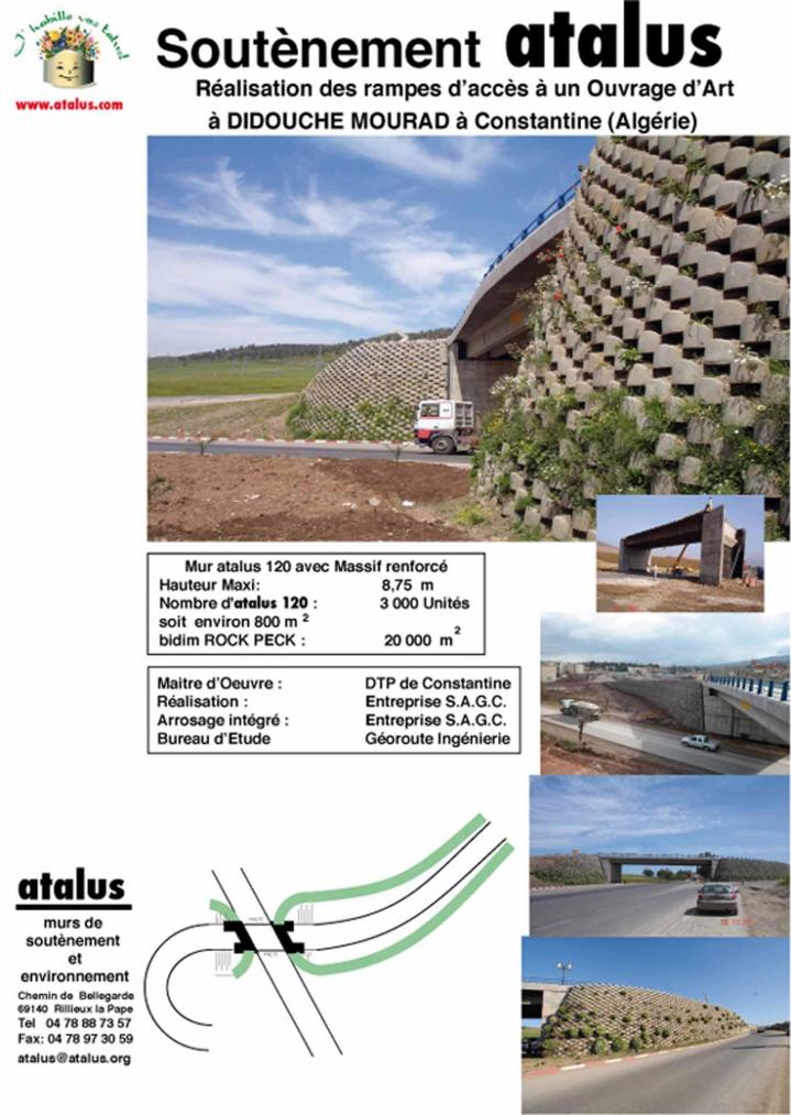 Travaux de murs de soutènement végétalisés À l'international