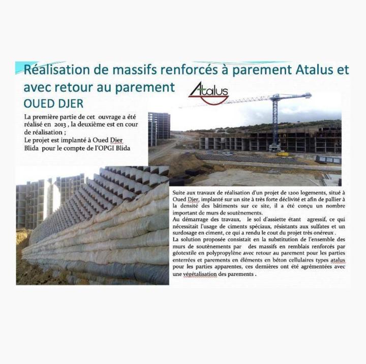 Travaux de Construction de murs de soutènement à l'international