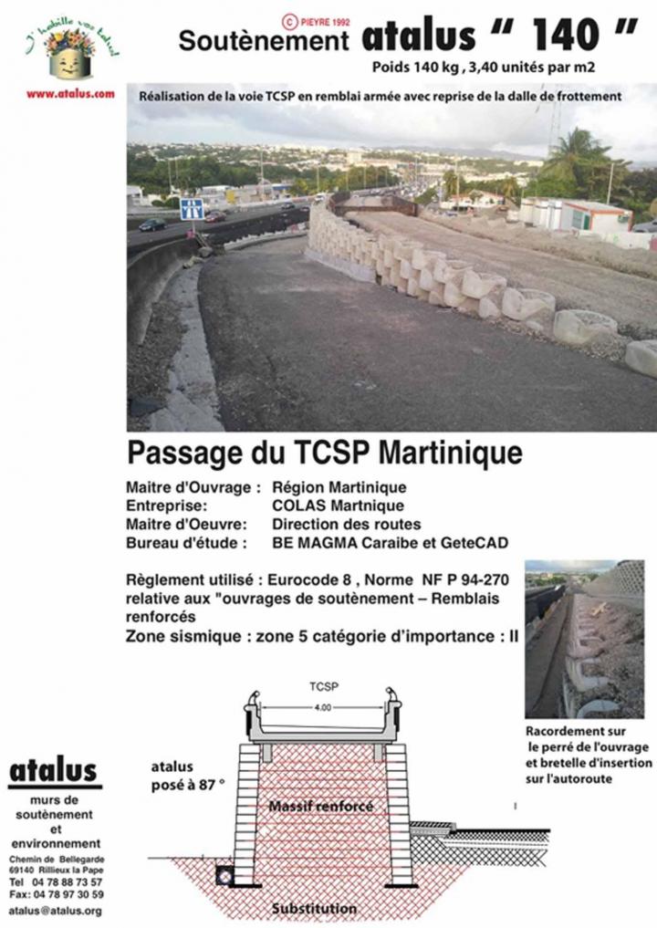 Travaux de Atalus - 3 tailles À l'international