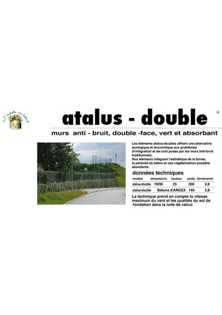 Atalus double pour murs anti-bruit À l'international